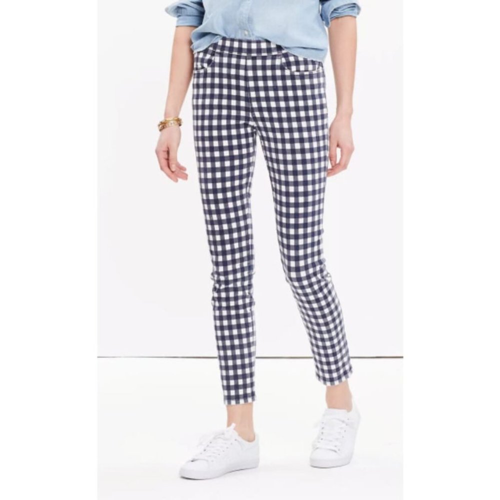 Madewell 9" High Riser Skinny Skinny Crop Jeans: Gingham Edition